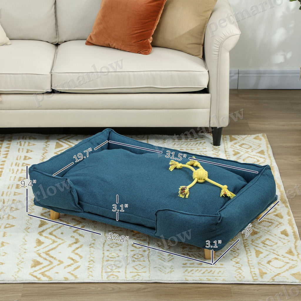 Raised Dog Couch with Comfortable Cushion – view 5