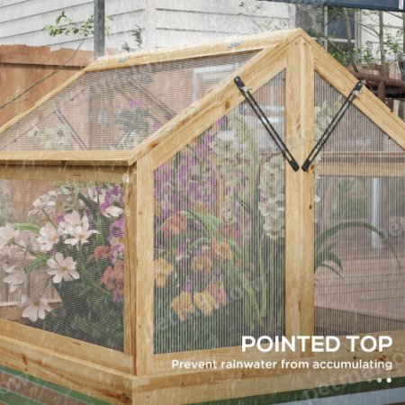Raised Garden Bed With Polycarbonate Greenhouse for Pets – view 5