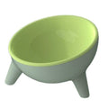 Raised Tilted Pet Bowls – Moff green