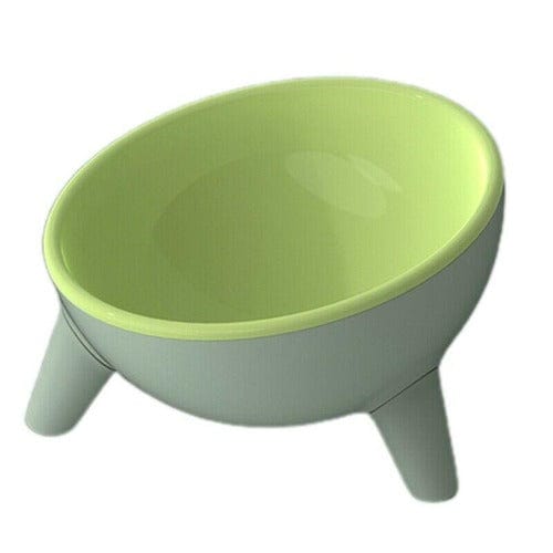 Raised Tilted Pet Bowls – Moff green
