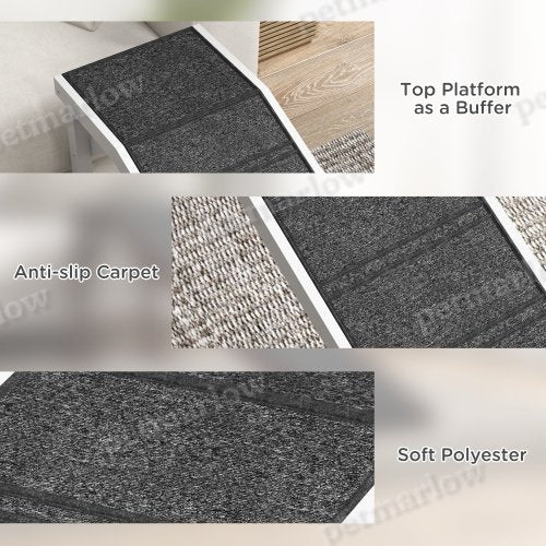 Dog Bed Ramp With Non-Slip Carpet – view 5