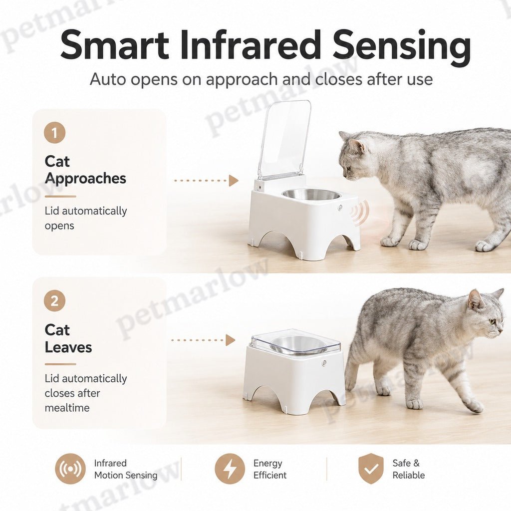 Rechargeable Infrared Auto-Opening Cat Bowl (Removable Bowl) – view 5