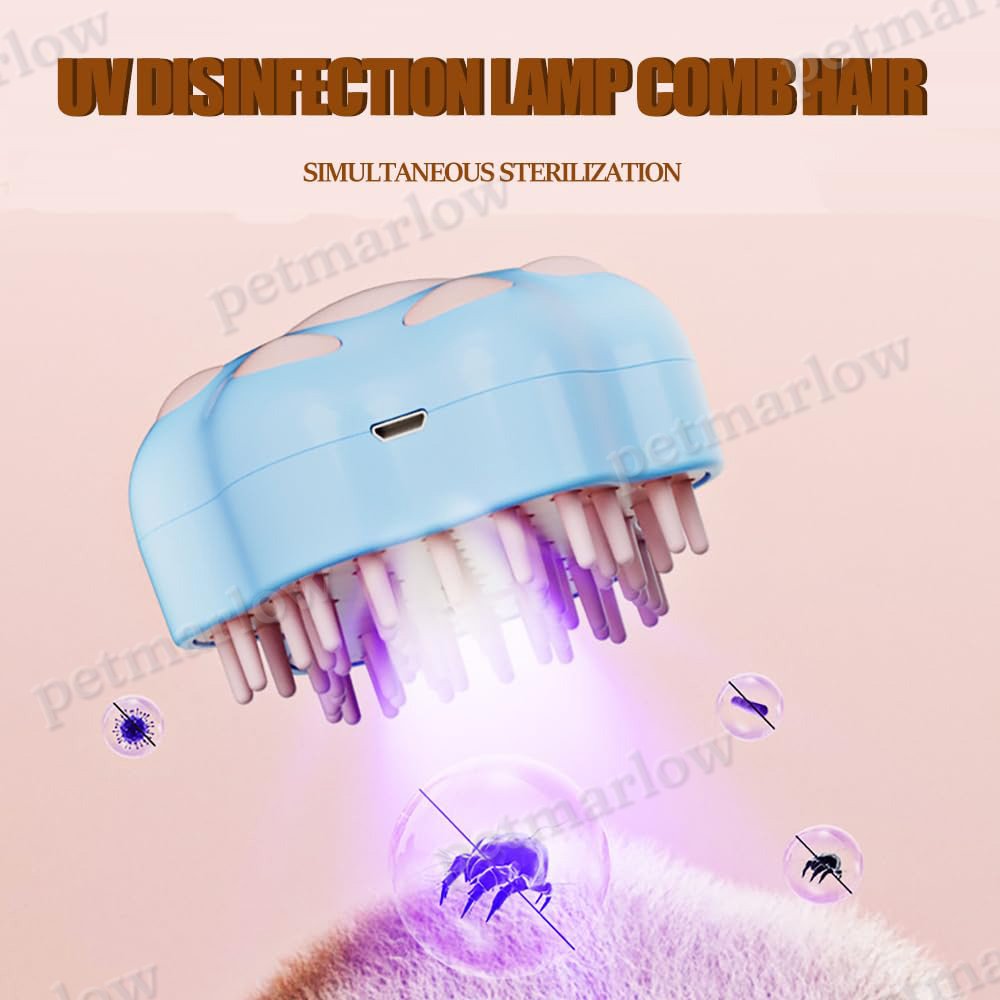 Rechargeable Steam Cat Brush for Grooming and Shedding – view 2