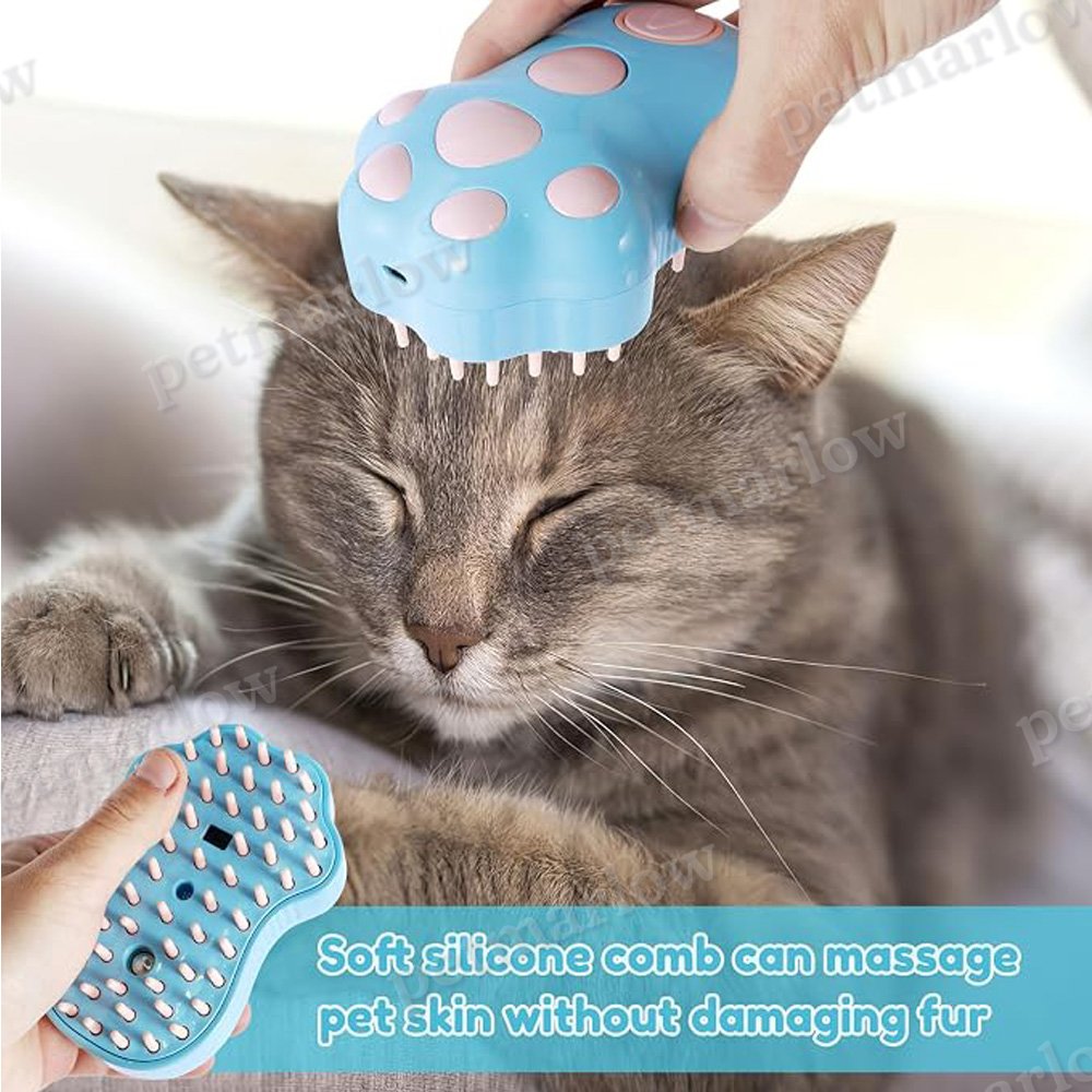 Rechargeable Steam Cat Brush for Grooming and Shedding – view 5
