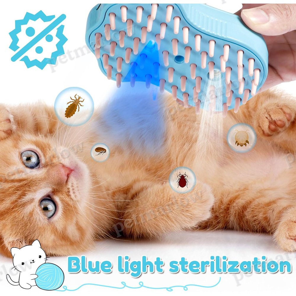 Rechargeable Steam Cat Brush for Grooming and Shedding – view 6