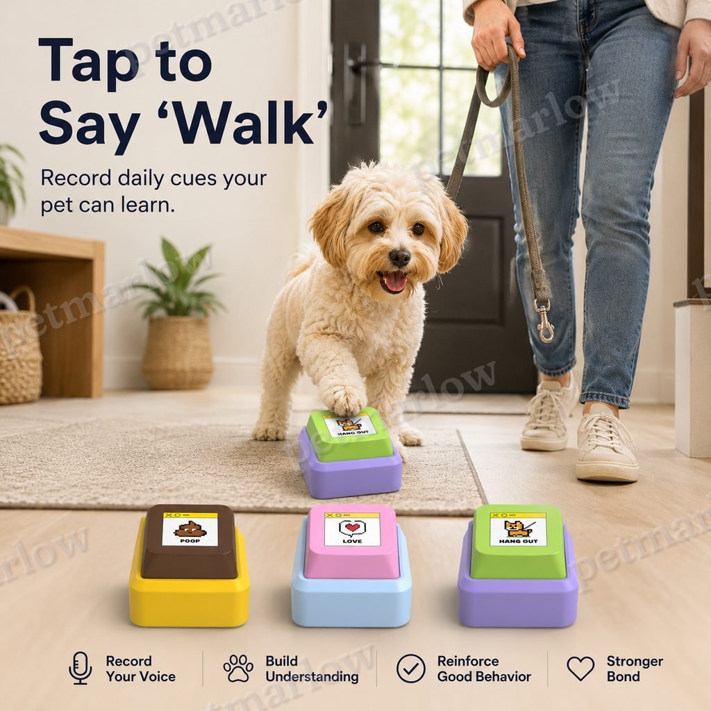 Recordable Anti-Slip Pet Communication Button – view 5