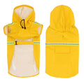 Reflective Dog Raincoat for Big Dogs – Yellow / XL