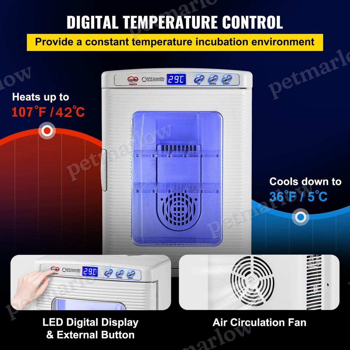Reptile Incubator with LED Display – view 5