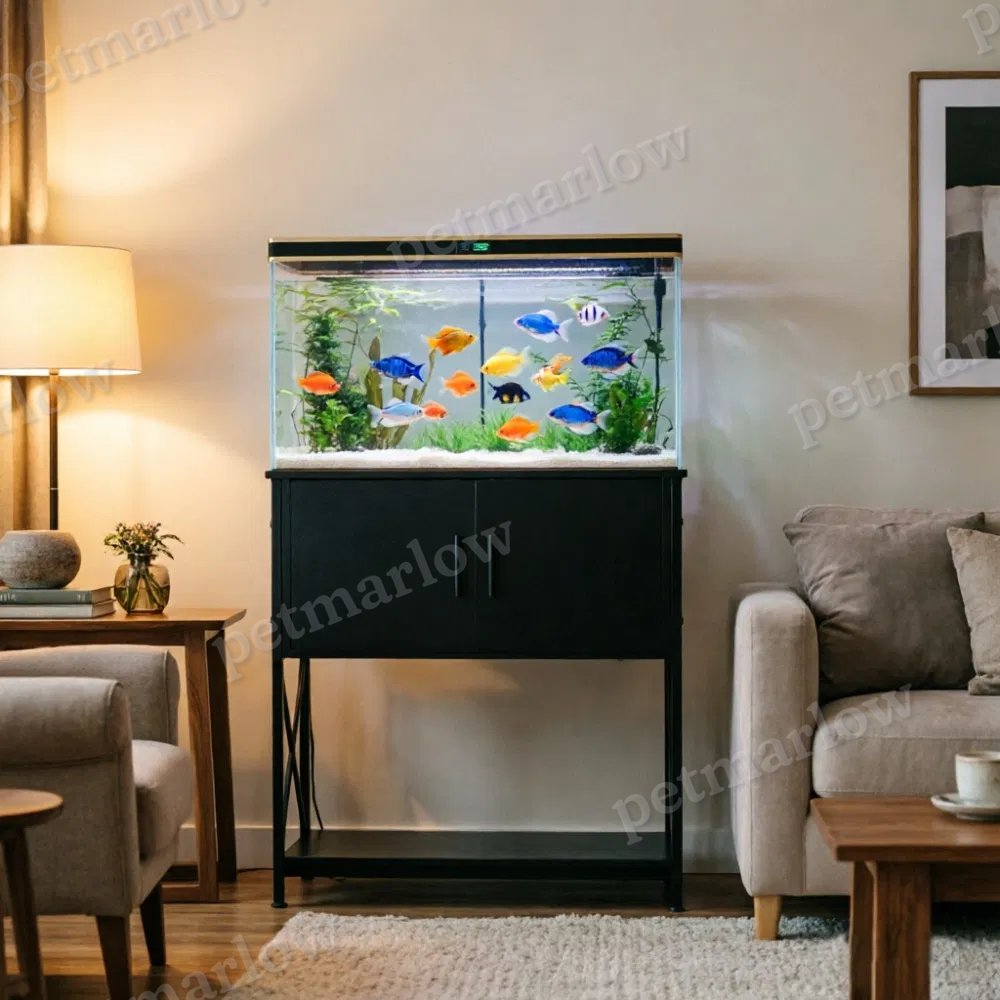Reptile Tank Stand with Storage and Power Strip – view 5