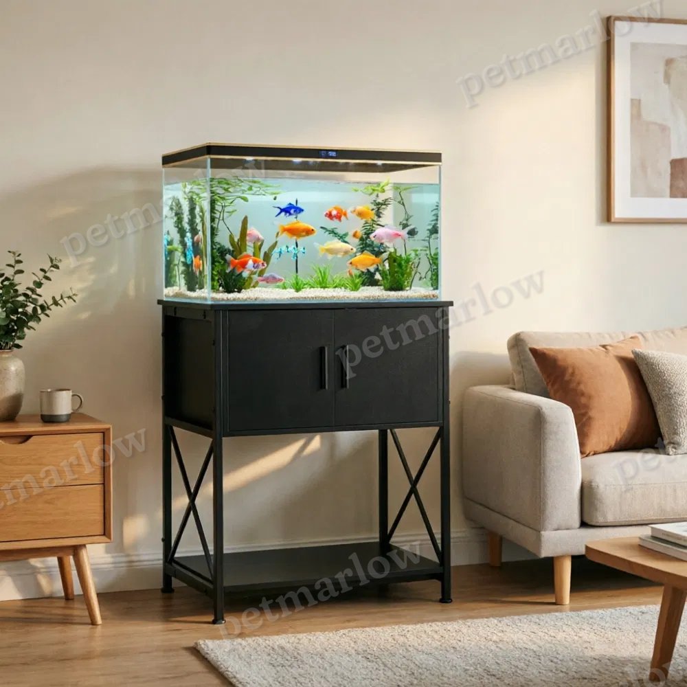 Reptile Tank Stand with Storage and Power Strip – view 6