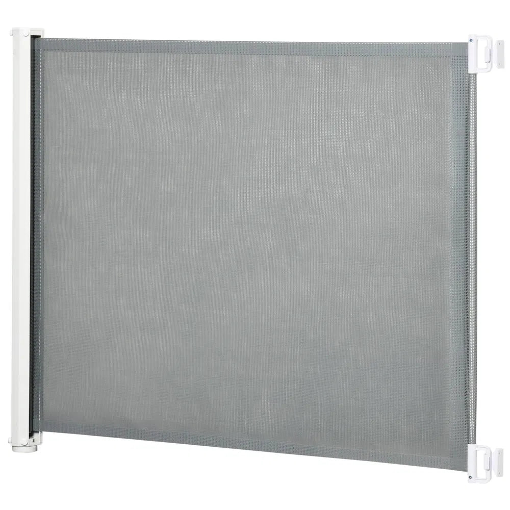 Retractable Pet Safety Barrier Gate for Dogs and Cats – Grey