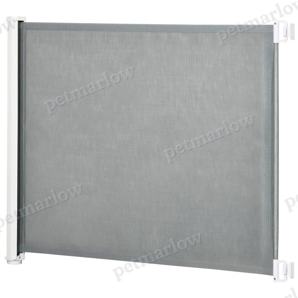 Retractable Pet Safety Barrier Gate – Grey