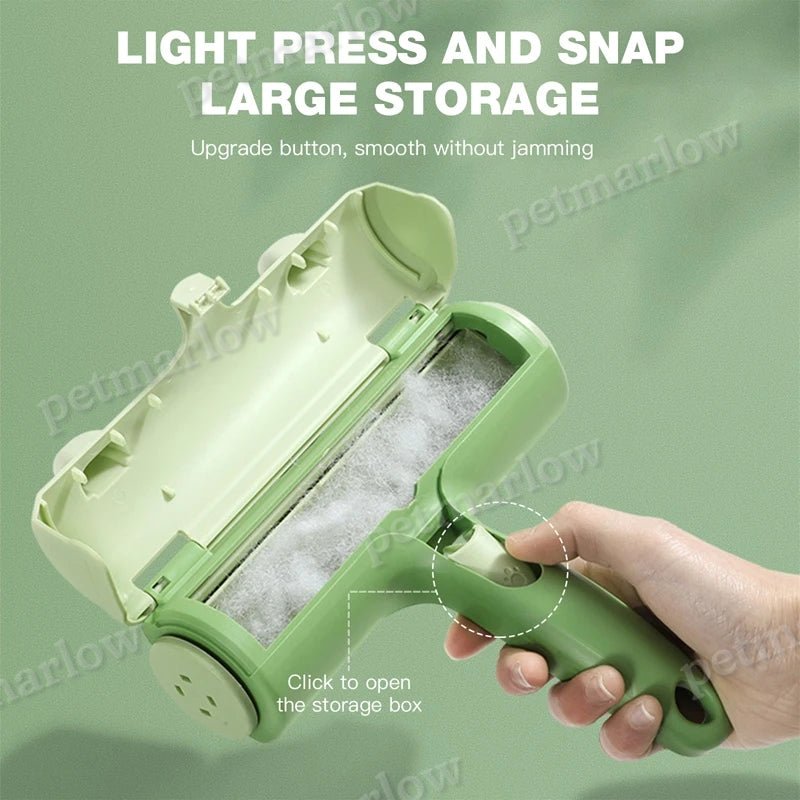 Reusable Frog Shape Pet Hair Sticker Brush Bi-directional Auto Cleaning Lint Roller – view 6