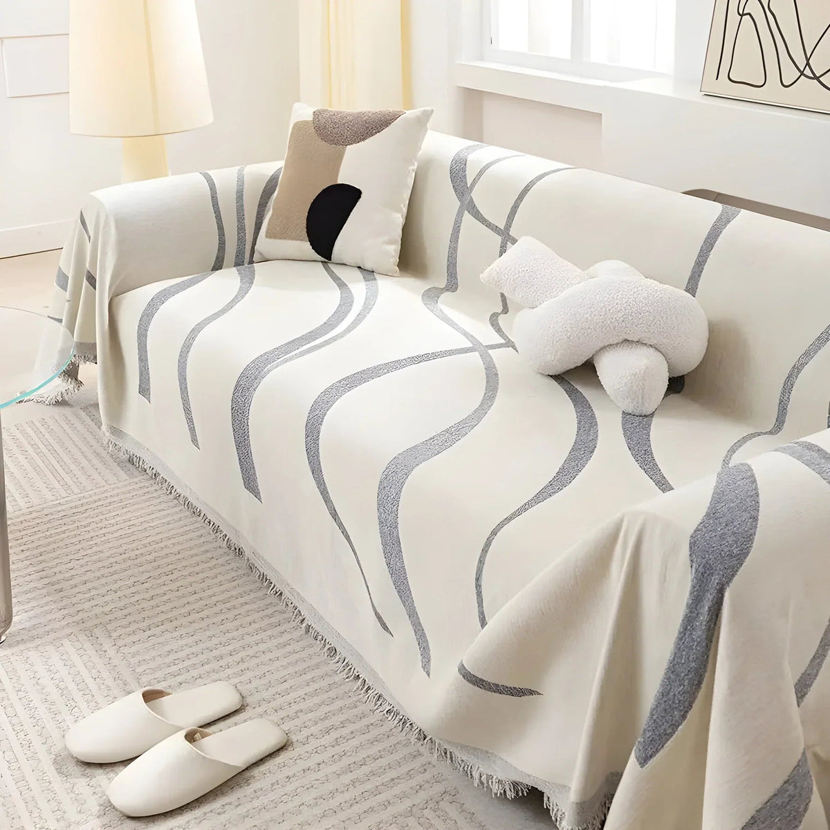 Reversible Sofa Cover – 180x130cm / Grey
