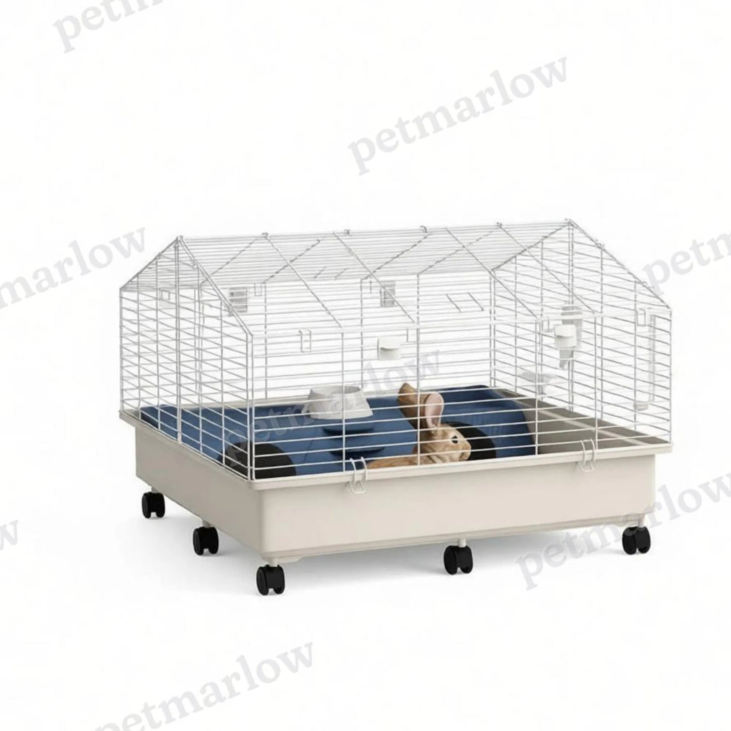 Rolling Small Animal Cage with Accessories for Rabbits and Guinea Pigs – view 4