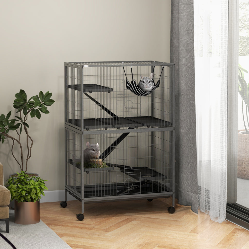 Rolling Small Animal Cage with Hammock