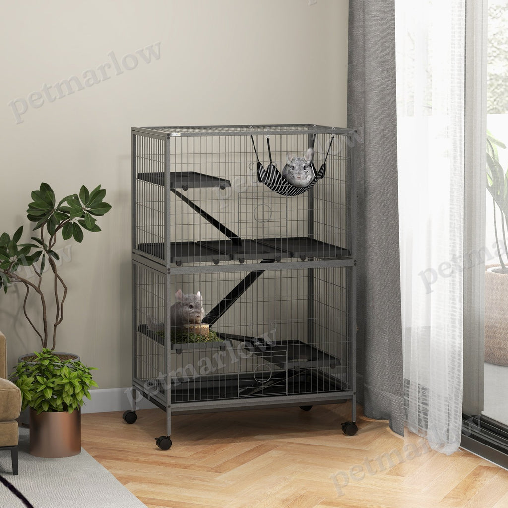 Rolling Small Animal Cage with Hammock – view 4