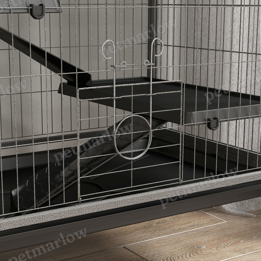 Rolling Small Animal Cage with Hammock for Ferrets and Chinchillas – view 6