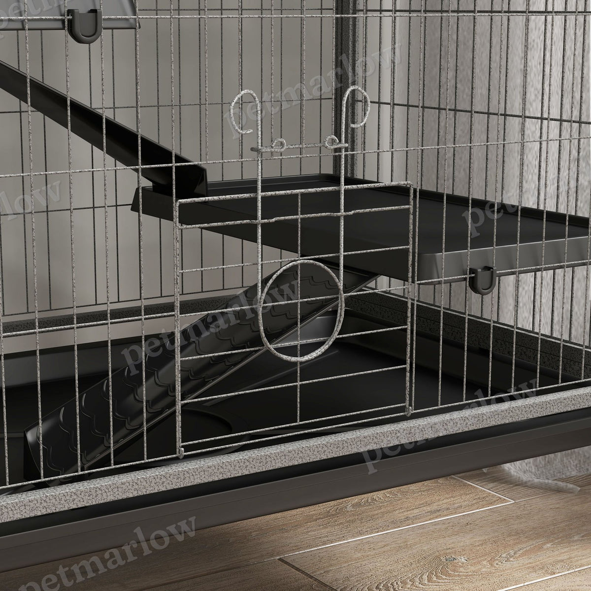 Rolling Small Animal Cage with Hammock for Ferrets and Chinchillas – view 6