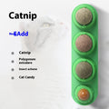 Rotating Catnip Ball Toy for Cats and Dogs – green Three in one bag