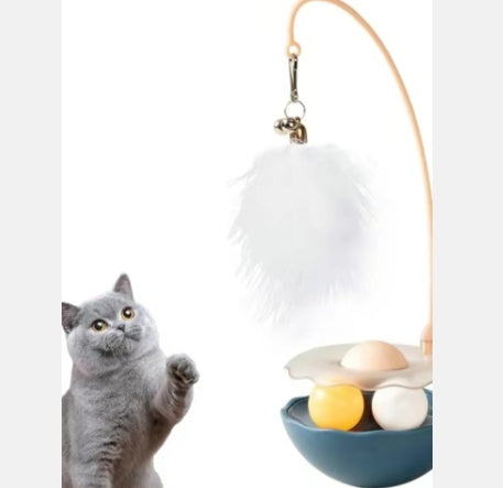 Rotating Duck Cat Entertainment Toy – Blue