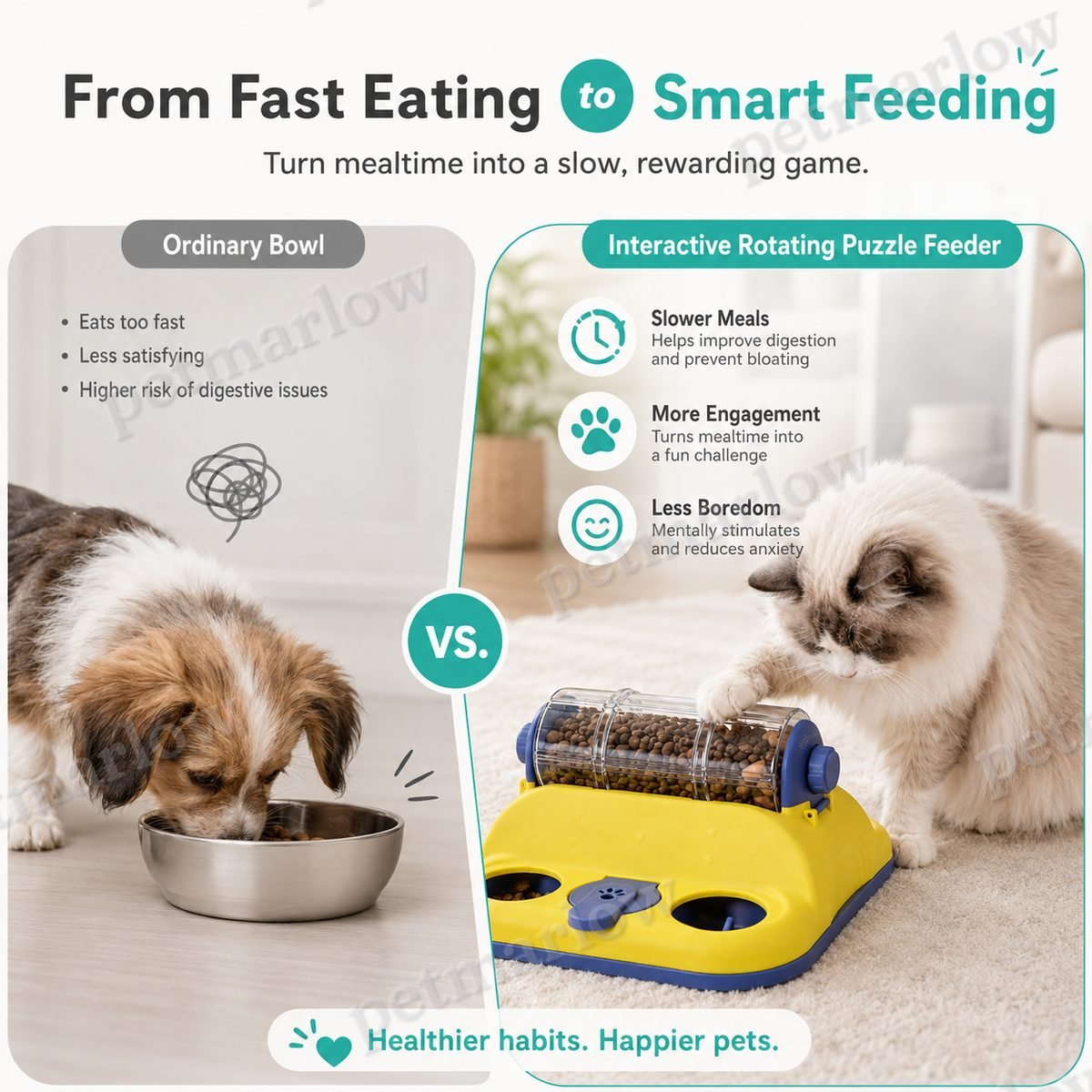 Rotating Slow-Feed Puzzle Feeder – view 4