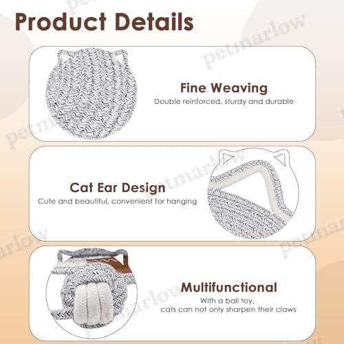 Round Horizontal Floor Cat Scratching Pads for Indoor Cats – view 3