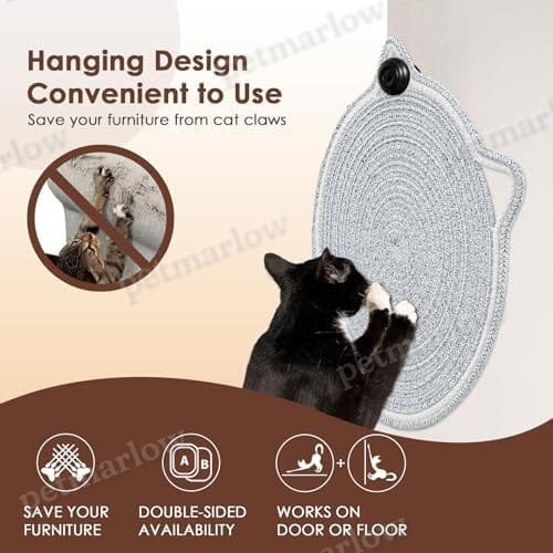 Round Horizontal Floor Cat Scratching Pads for Indoor Cats – view 4