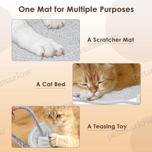 Round Horizontal Floor Cat Scratching Pads for Indoor Cats – view 6