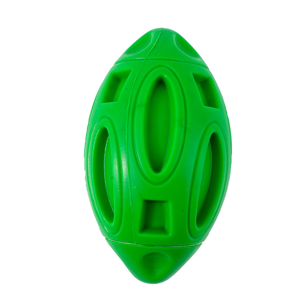 Rubber Sounding Dog Ball for Interactive Play – Green