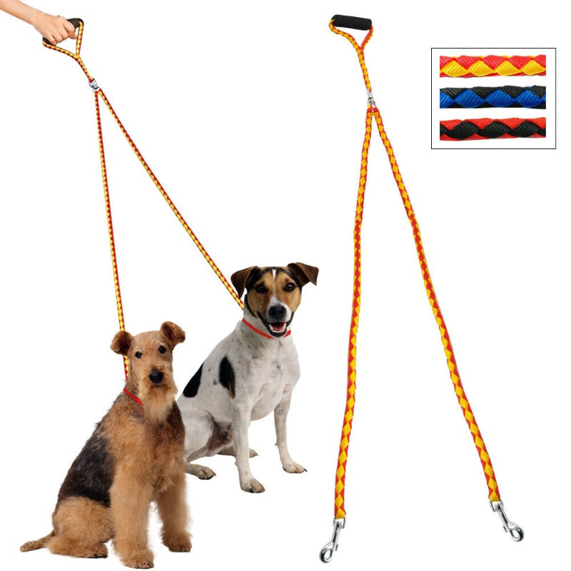 Two Dogs Nylon Tangle Free Dual Pet Dog Double Leash – view 7