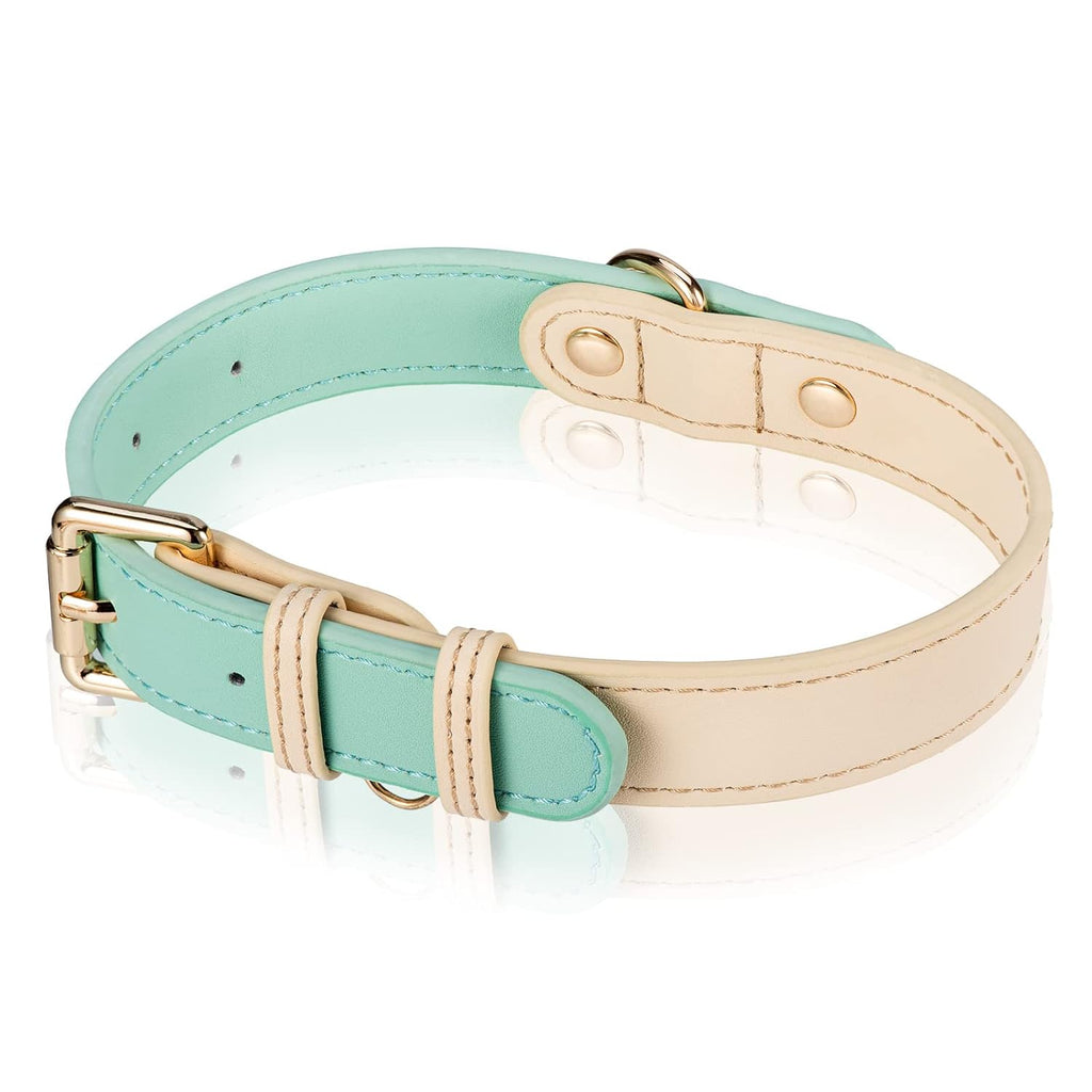 Adjustable Leather Dog Collar for All Sizes – S