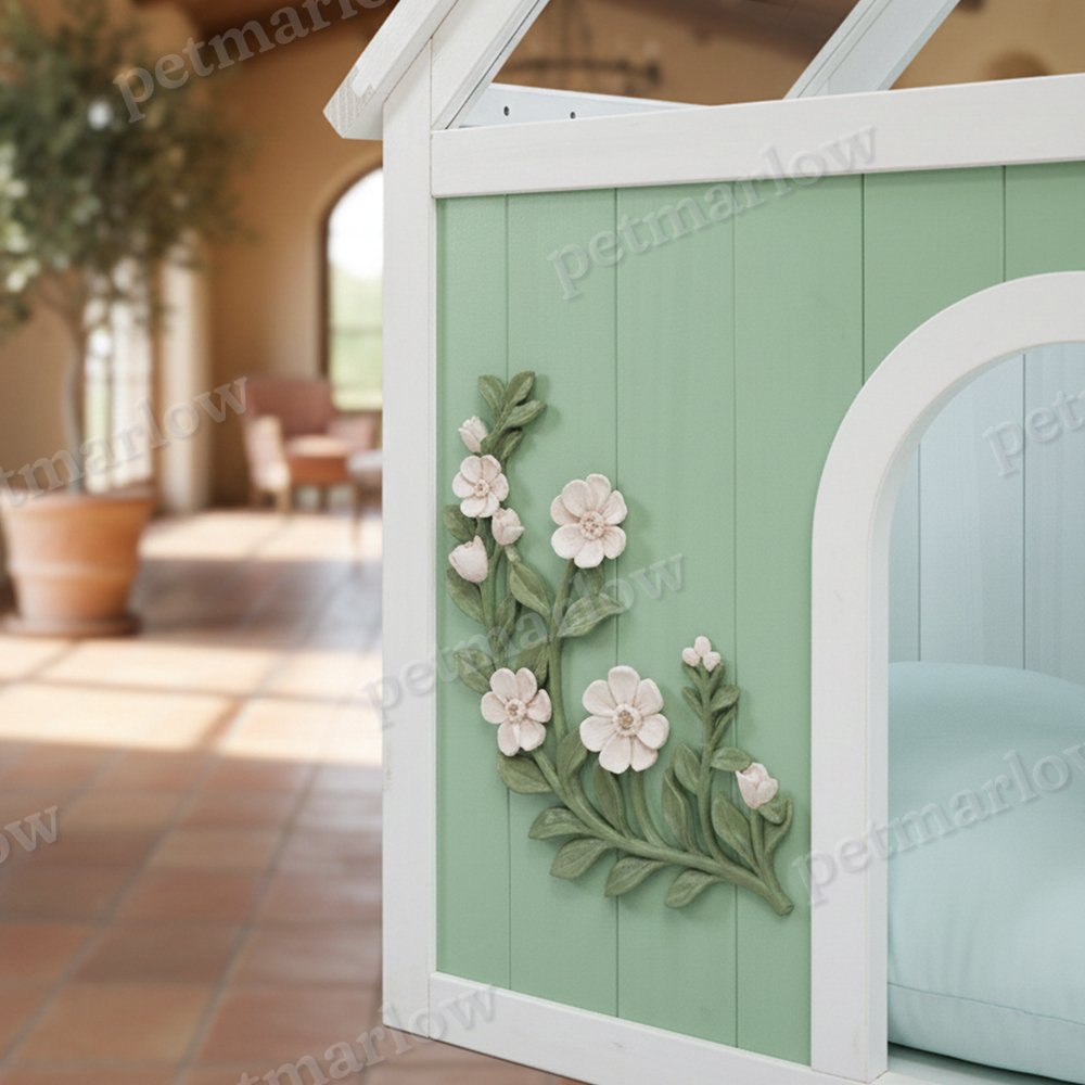 Cedar Indoor Cat House with Acrylic Roof – view 6