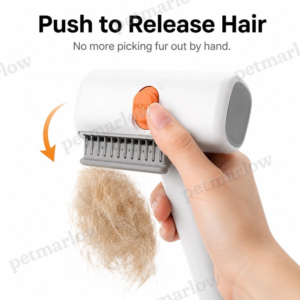 Self-Cleaning Dematting & Deshedding Pet Grooming Brush (For Cats & Dogs) – view 2