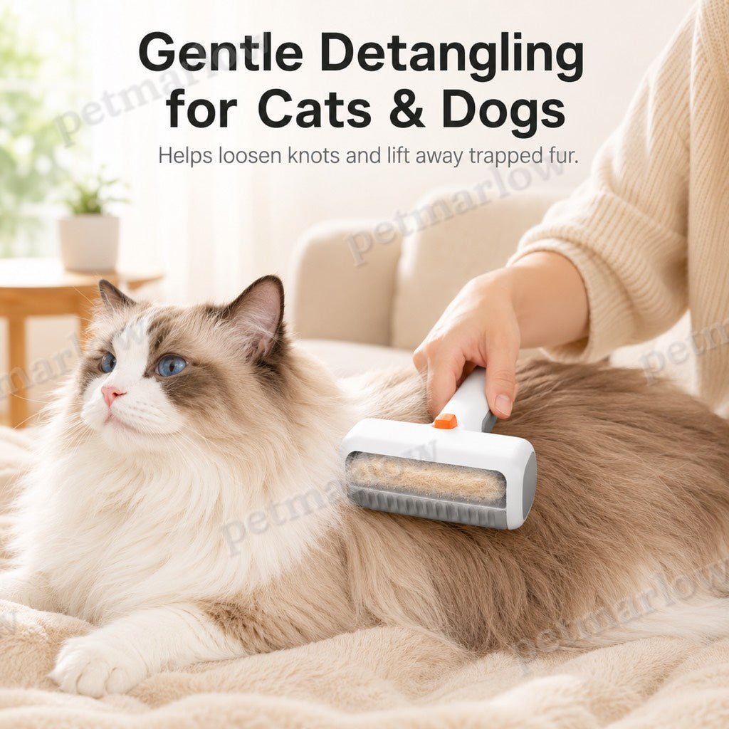 Self-Cleaning Dematting & Deshedding Pet Grooming Brush (For Cats & Dogs) – view 5