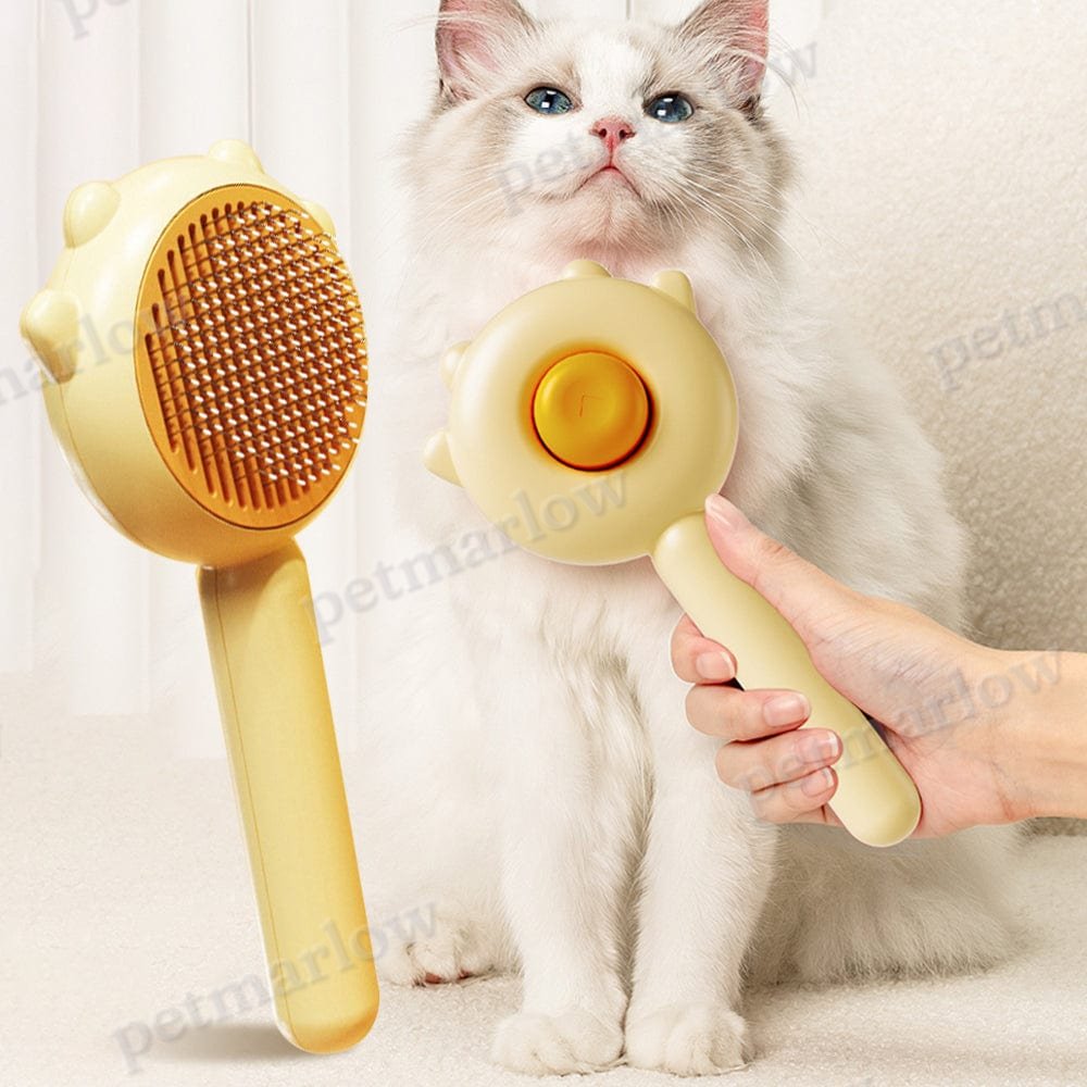 Self-Cleaning Cat Grooming Brush for Easy Hair Removal – view 5