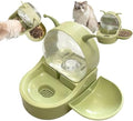 Self-Dispensing 2.2L Gravity Waterer Fountain with Snack Bowl