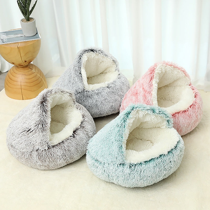 Semi Enclosed Cat and Dog Bed for Comfort