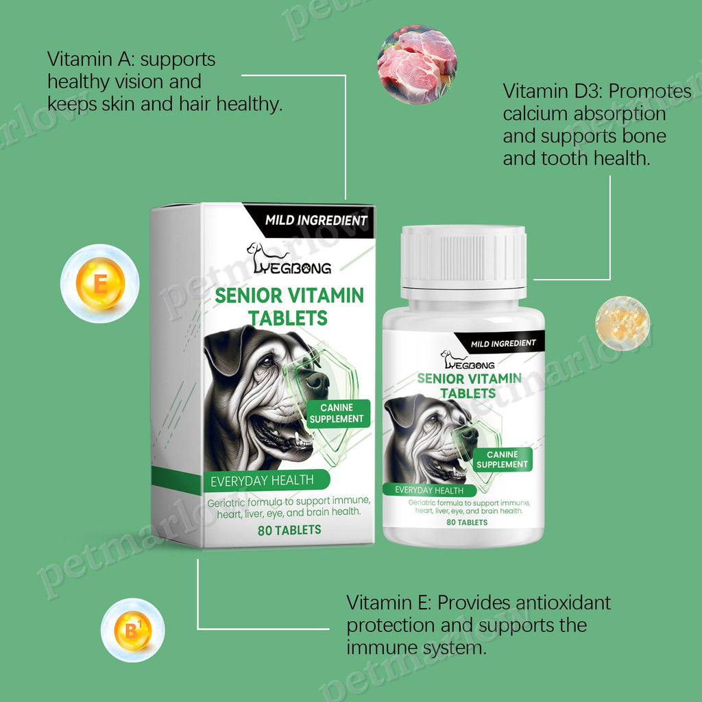 Senior Dog Vitamin Tablets for Immune and Bone Support – view 2
