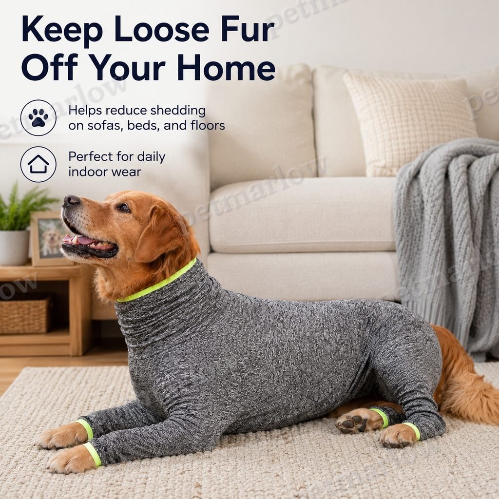Shedding-Control Stretch Dog Full-Body Suit (Large Breed) – view 5