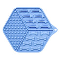 Silicone Food Mat for Dogs and Cats - Non-Slip Licking Mat for Meals and Snacks – Blue