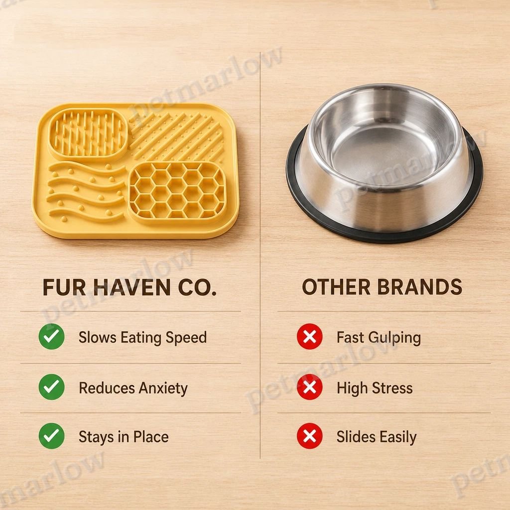 Silicone Pet Licking Mat for Dogs and Cats, 4 Zones Slow Feeder – view 4