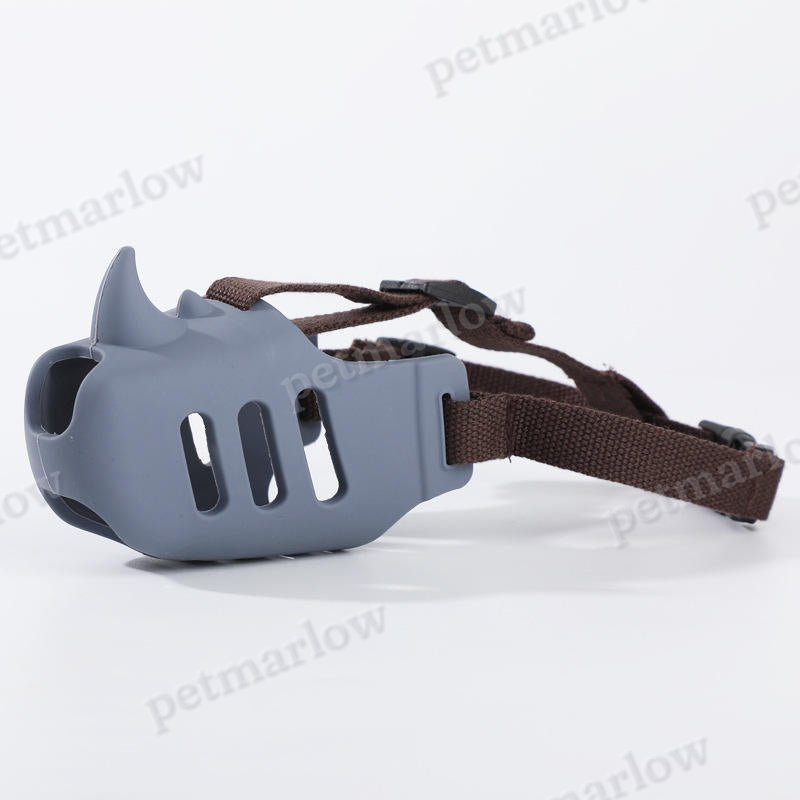 Silicone Pet Mouth Cover Soft Breathable Dog Safe Muzzle With Adjustable Straps – view 6