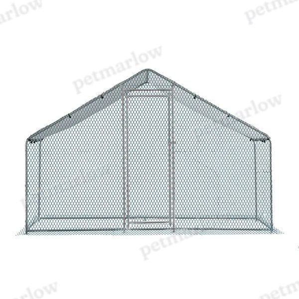 Silver Chicken Coop With Pyramid Roof for Poultry – view 5