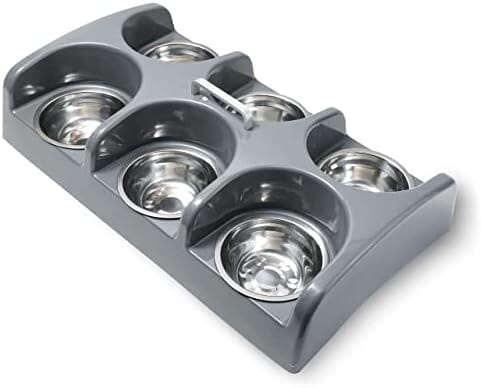 Six Bowl Puppy Kitten Feeder Station