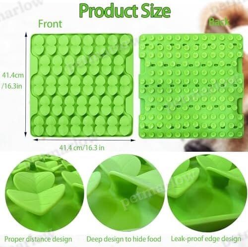 Slow Feeder Lick Mat for Dry Wet Food for Pet Encourages Natural Foraging Skill – view 4