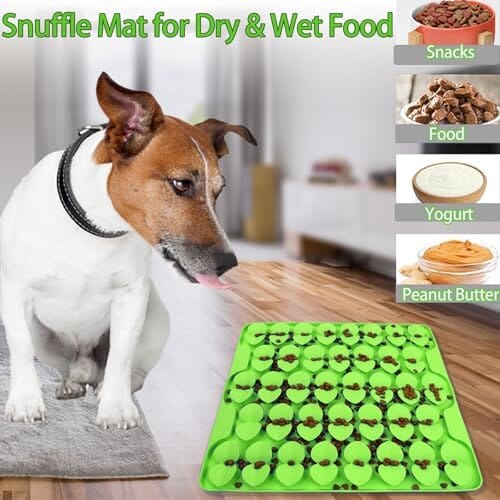 Slow Feeder Lick Mat for Dry Wet Food for Pet Encourages Natural Foraging Skill – view 8