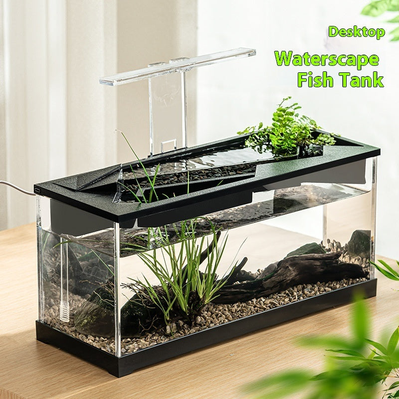 Small Acrylic Aquarium With Built In Filter Heater And Light Kit
