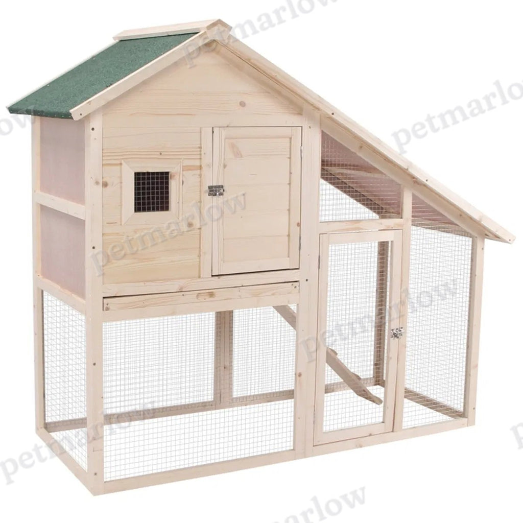 Small Animal Cage with Elevated Living Space and Run – view 6