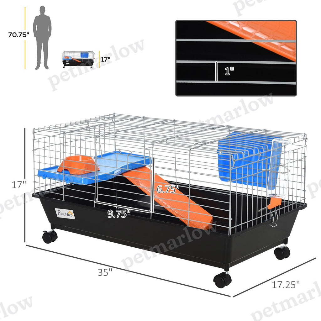 Small Animal Cage with Ramp and Accessories for Pets – view 5